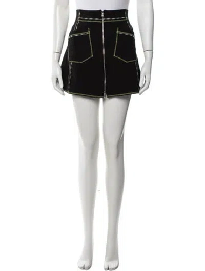 Pre-owned Mcq By Alexander Mcqueen Mini Skirt W/ Tags In Black/white