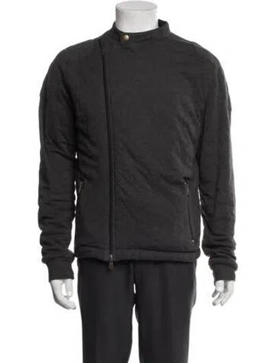 Pre-owned Mcq By Alexander Mcqueen Moto Jacket In Grey