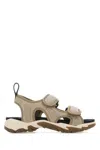 MCQ BY ALEXANDER MCQUEEN MULTICOLOR FABRIC S10 STRIAE SANDALS