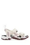 MCQ BY ALEXANDER MCQUEEN MULTICOLOR FABRIC S10 STRIAE SANDALS