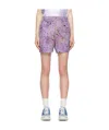 Mcq By Alexander Mcqueen Purple Hyper Speckle Shorts In Nude
