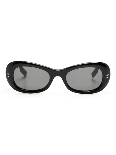 Mcq By Alexander Mcqueen Sonnenbrille Mit Ovalem Gestell In Black