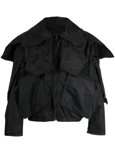 Mcq By Alexander Mcqueen Oversize-pointed-pocket Jacket In Black