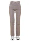 Mcq By Alexander Mcqueen High-waisted Flared Pants In Beige