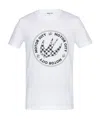 Mcq By Alexander Mcqueen Pattern Printed White T-shirt In White
