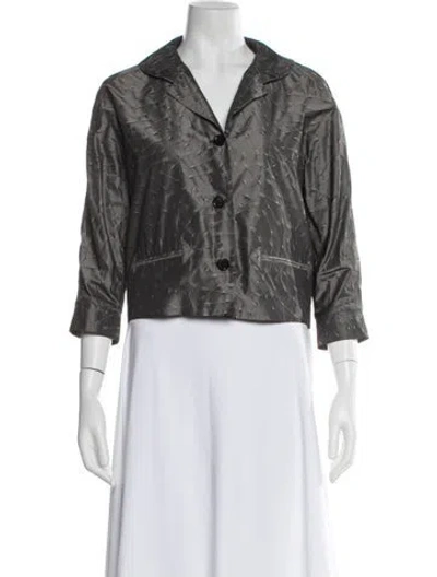Pre-owned Mcq By Alexander Mcqueen Patterned Jacket In Gray