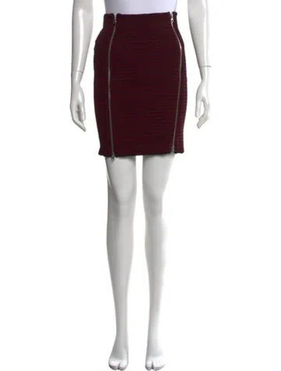 Pre-owned Mcq By Alexander Mcqueen Plaid Print Mini Skirt W/ Tags In Red