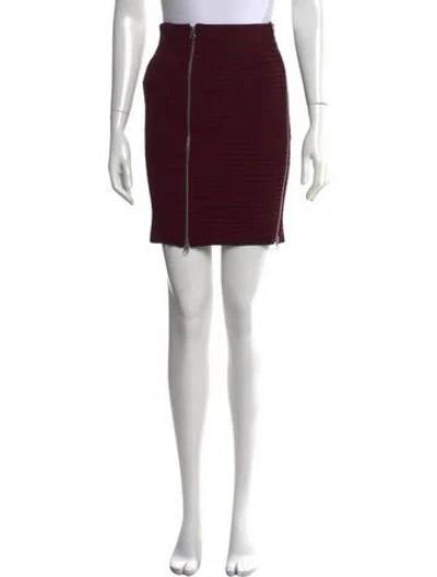 Pre-owned Mcq By Alexander Mcqueen Plaid Print Mini Skirt W/ Tags In Red