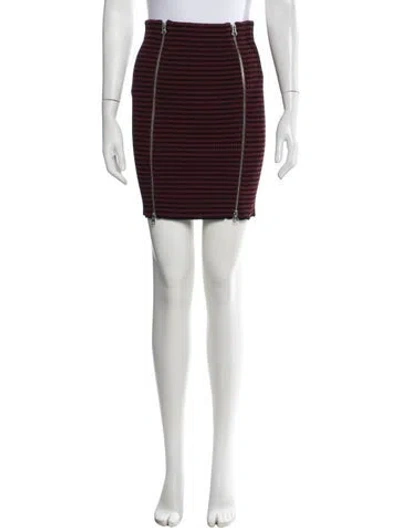 Pre-owned Mcq By Alexander Mcqueen Plaid Print Mini Skirt W/ Tags In Red