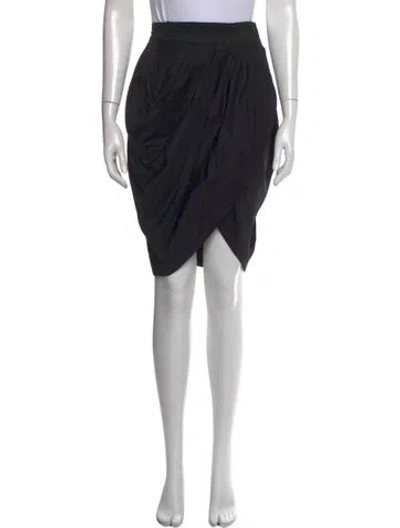 Pre-owned Mcq By Alexander Mcqueen Pleated Accents Mini Skirt W/ Tags In Black
