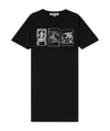 Mcq By Alexander Mcqueen Printed Dress In Black