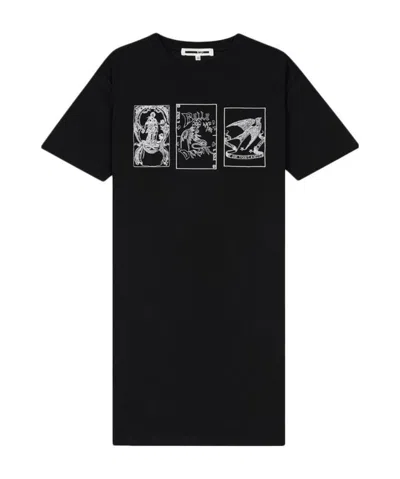 Mcq By Alexander Mcqueen Printed Dress In Black