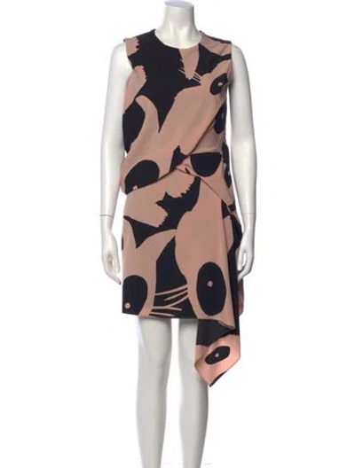 Pre-owned Mcq By Alexander Mcqueen Printed Knee-length Dress In Neutral