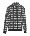 Mcq By Alexander Mcqueen Printed Logo Hooded Sweater In Black