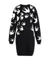 Mcq By Alexander Mcqueen Printed Mini Dress In Black