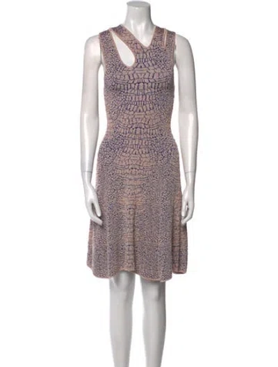 Pre-owned Mcq By Alexander Mcqueen Printed Mini Dress In Multi