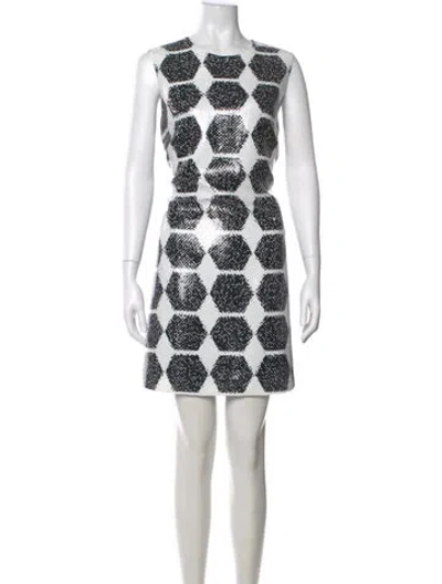Pre-owned Mcq By Alexander Mcqueen Printed Mini Dress In Multi