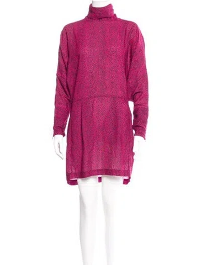 Pre-owned Mcq By Alexander Mcqueen Printed Mini Dress In Pink