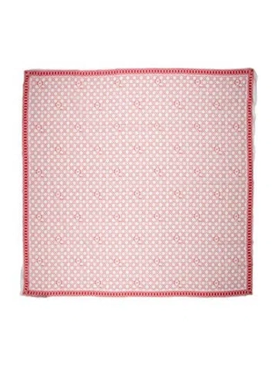 Pre-owned Mcq By Alexander Mcqueen Printed Scarf In Red