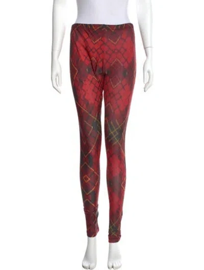 Pre-owned Mcq By Alexander Mcqueen Printed Skinny Leg Pants In Multi