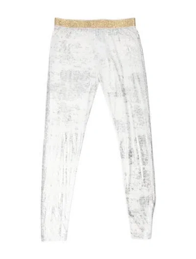 Pre-owned Mcq By Alexander Mcqueen Printed Skinny Leg Pants In Neutral