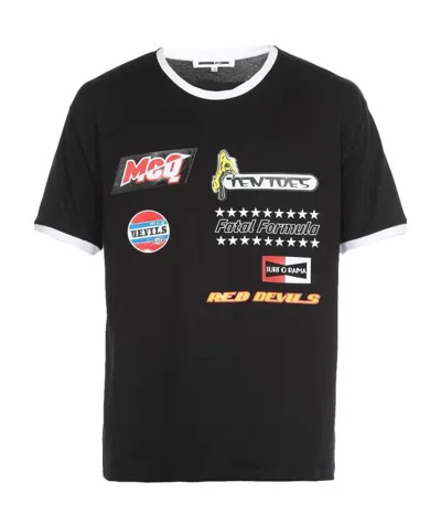 Mcq By Alexander Mcqueen Printed T-shirt In Black