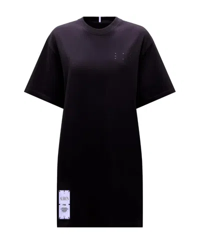 Mcq By Alexander Mcqueen Round-collar Short-sleeve Dress In Black
