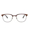 Mcq By Alexander Mcqueen Round-frame Metal Optical Frames In Brown