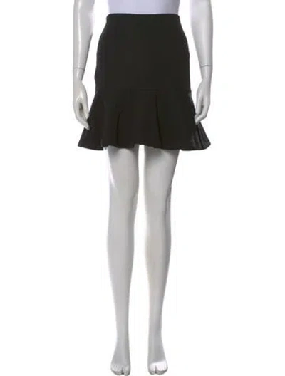 Pre-owned Mcq By Alexander Mcqueen Ruffle Embellishment Mini Skirt In Black
