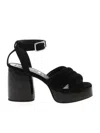Mcq By Alexander Mcqueen Rise Sandals In Black In Negro