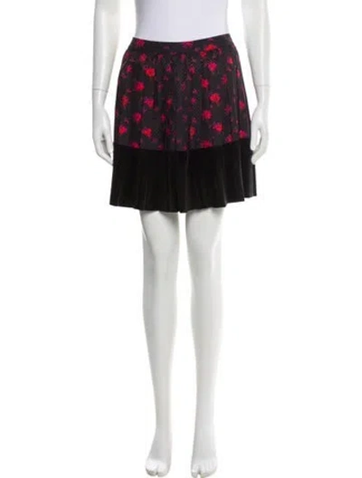 Pre-owned Mcq By Alexander Mcqueen Silk Mini Skirt In Blue