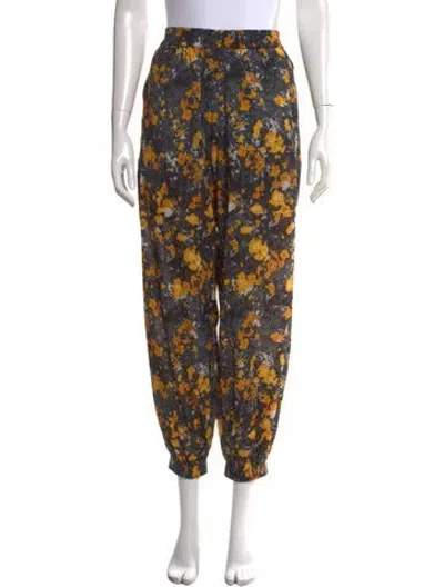 Pre-owned Mcq By Alexander Mcqueen Silk Wide Leg Pants In Multicolor