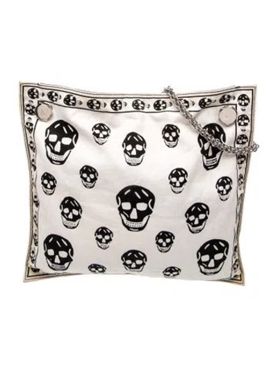 Pre-owned Mcq By Alexander Mcqueen Skull Clutch In Neutral