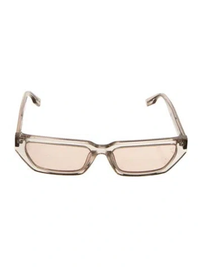 Pre-owned Mcq By Alexander Mcqueen Square Mirrored Sunglasses