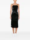 Mcq By Alexander Mcqueen Midi Dress With Thin Adjustable Straps In Black