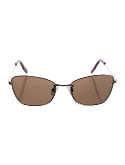 Pre-owned Mcq By Alexander Mcqueen Square Tinted Sunglasses In Pink