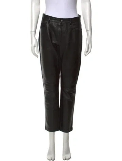 Pre-owned Mcq By Alexander Mcqueen Straight Leg Pants In Black