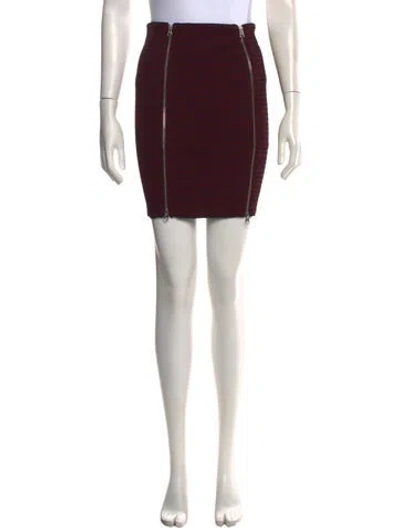 Pre-owned Mcq By Alexander Mcqueen Striped Mini Skirt W/ Tags In Black/red