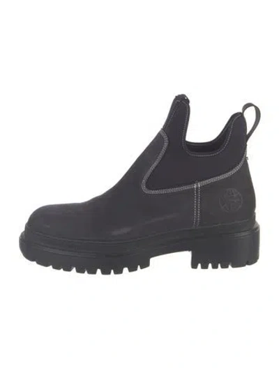 Pre-owned Mcq By Alexander Mcqueen Suede Boots In Black