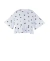 Mcq By Alexander Mcqueen Swallow Pattern Lotus Leaf Edge T-shirt In White