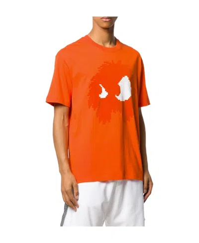 Mcq By Alexander Mcqueen T-shirt With Round Neck And Short Sleeves In Red