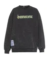 Mcq By Alexander Mcqueen Tie-dyed Sweater With Round Neck In Black