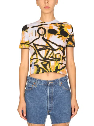 Mcq By Alexander Mcqueen Crawling Graphic Print T-shirt For Women In Multicolour