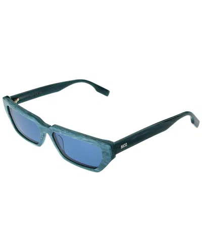Mcq By Alexander Mcqueen Unisex Mq0302s 56mm Sunglasses In Blue