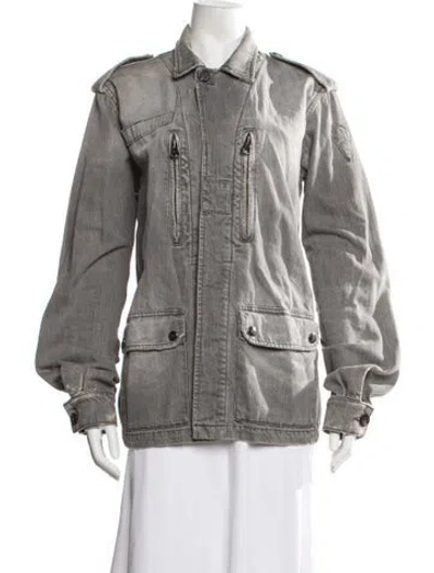 Pre-owned Mcq By Alexander Mcqueen Utility Jacket In Gray