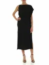 Mcq By Alexander Mcqueen Haruko Midi Dress In Black In Negro