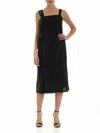 Mcq By Alexander Mcqueen Kotomi Dress In Black In Negro