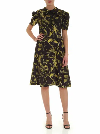 Mcq By Alexander Mcqueen Short Sleeves Shirt Dress In Black In Negro