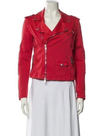 Pre-owned Mcq By Alexander Mcqueen Vintage Biker Jacket In Pink