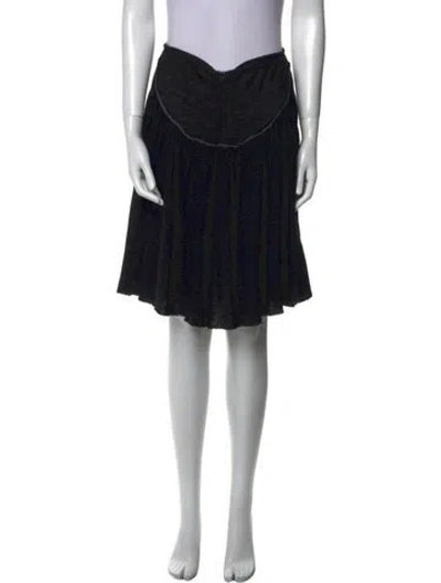 Pre-owned Mcq By Alexander Mcqueen Virgin Wool Knee-length Skirt In Black